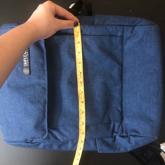 SIMPLE CARRY Blue Backpack - Picture 3 of 5